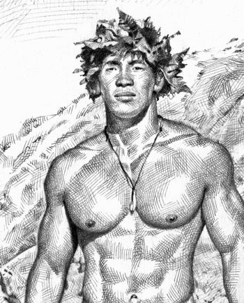 Hula Dancer, Lava Rocks