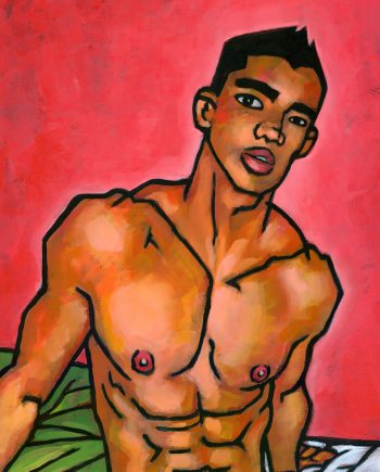 Brown Boy in Red Room (Poster/Print)