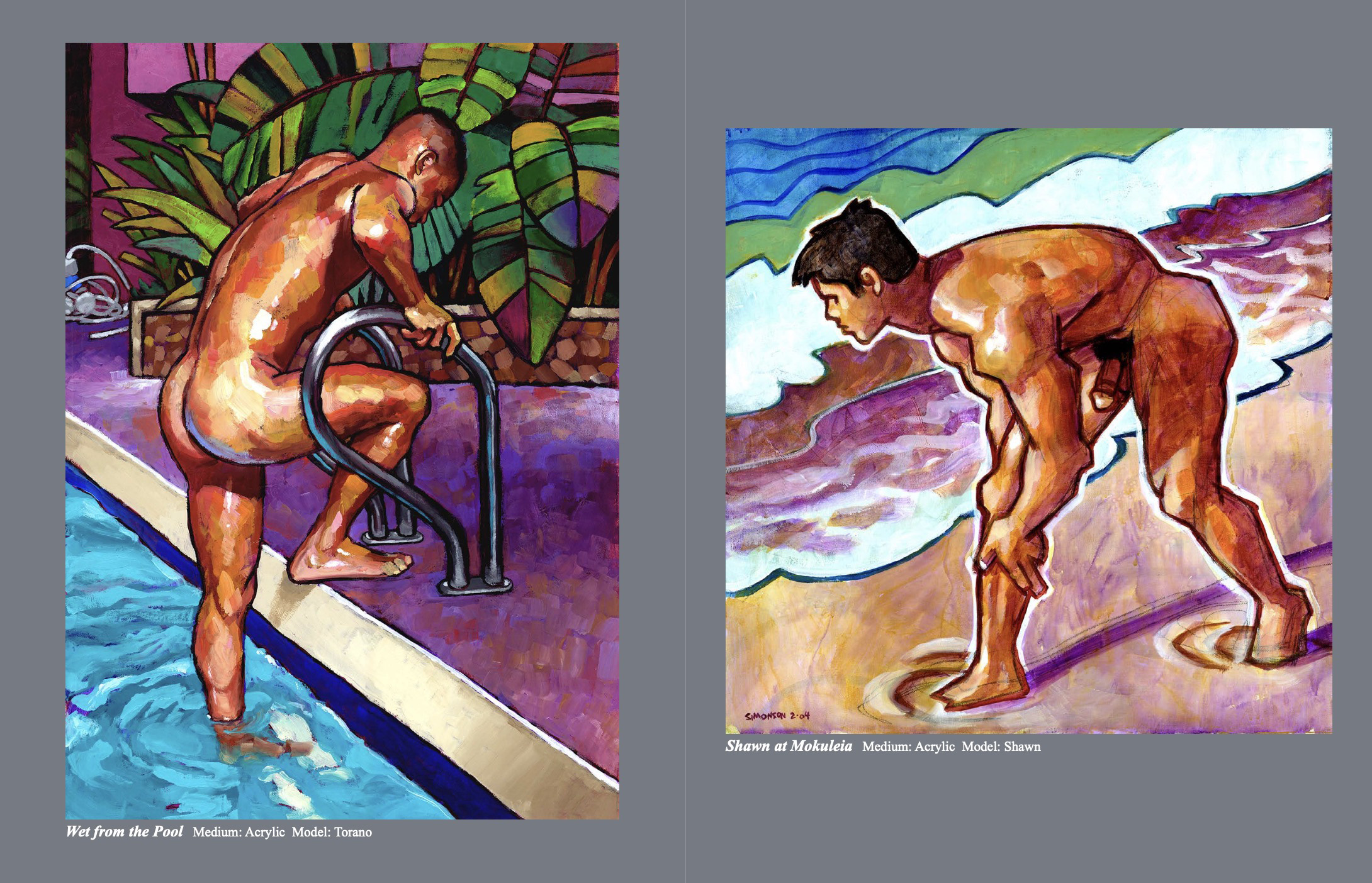Male Nudes 2001-2005: Drawings and Paintings of the Male Figure by Douglas Simonson