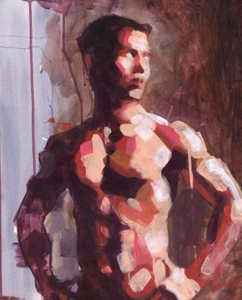 Asian Male Nude in Cool Light (Print)