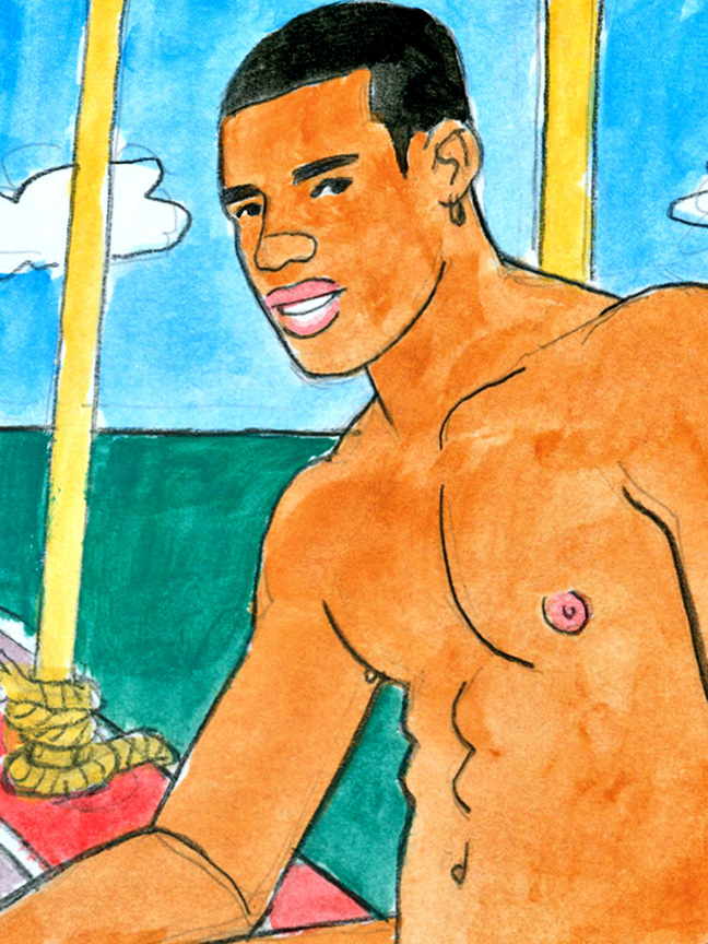 Study 2 for Red Boat to Bahia
