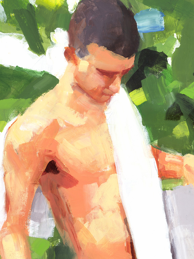 Enrique with a Towel