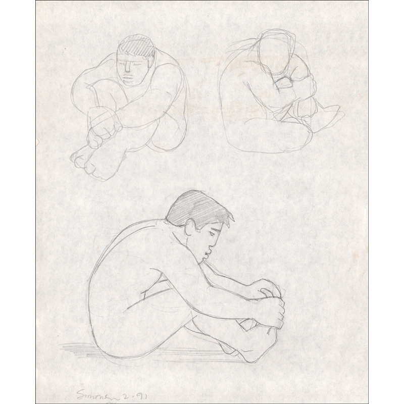 Charlot-inspired seated figures 2
