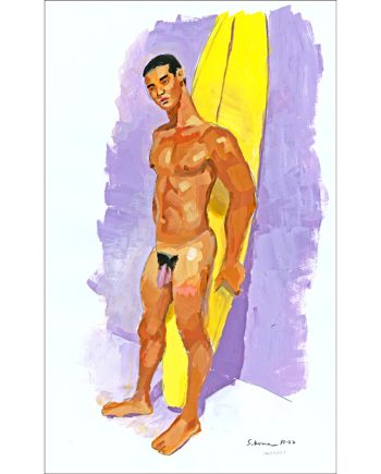 Torano with Yellow Surfboard