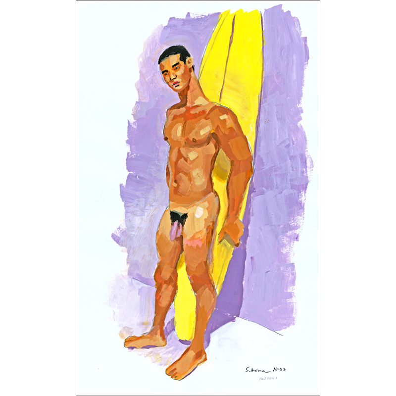 Torano with Yellow Surfboard