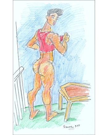 Bare-Butt Darin in Tanktop #9