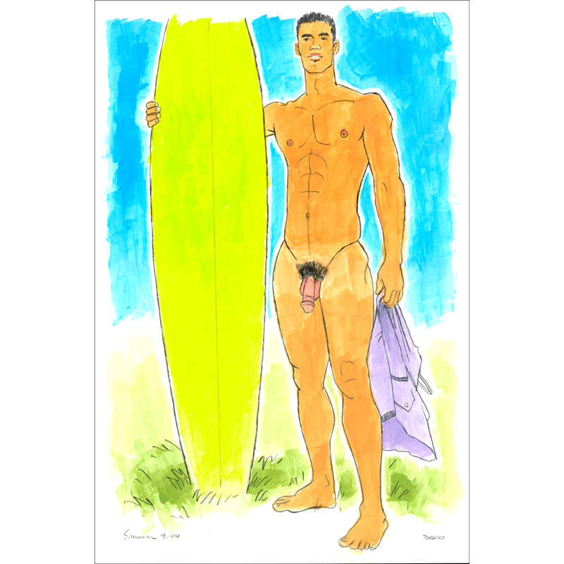 The Lime-Green Surfboard