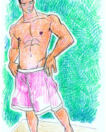 Beachboy in Red Trunks