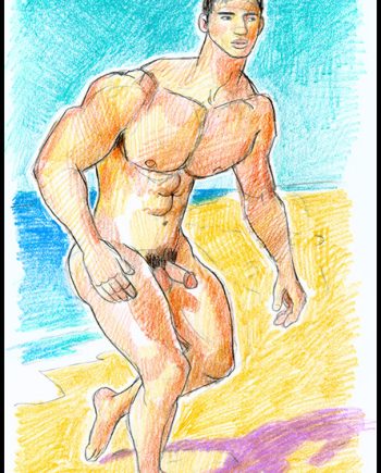 Hunky Nude on Beach