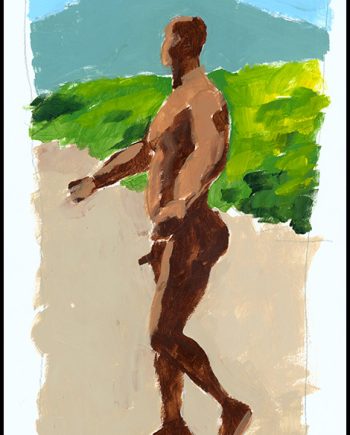 Black Figure in Landscape