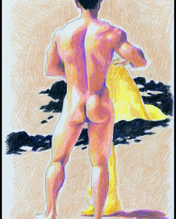 Rear Nude, Kaimana at the Beach