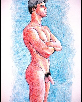 Nude in Baseball Cap