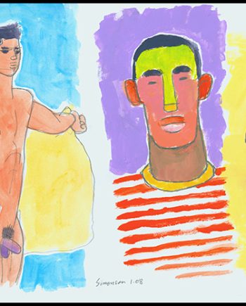 3 Acrylic Sketches on Paper