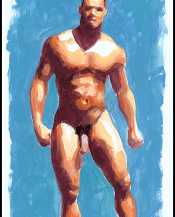 Sandro on Blue Background