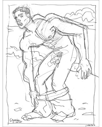 Study 2 for Mike Stripping Down
