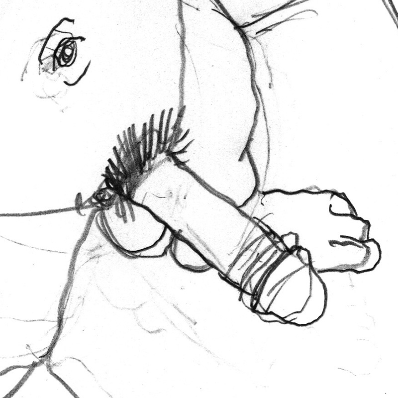 Sketch for Balcony Selfie