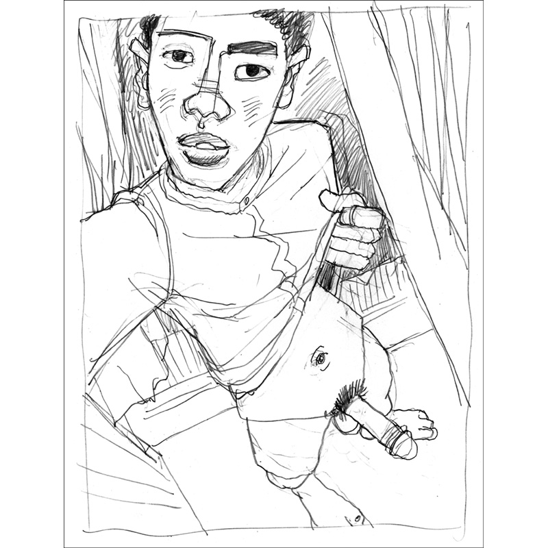 Sketch for Balcony Selfie