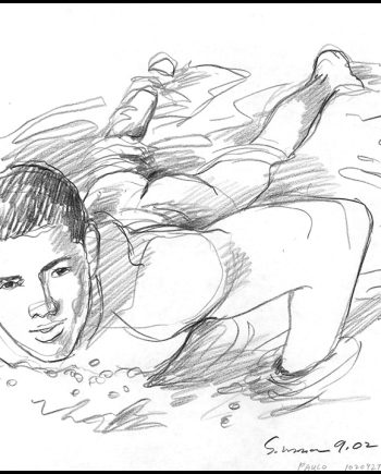 Paulo Lying in Shorebreak