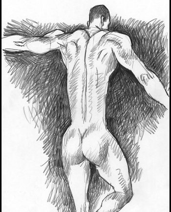 Rear Standing Nude of Rod