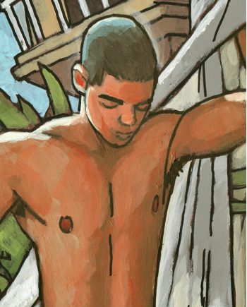 Enrique with Towel at Dusk