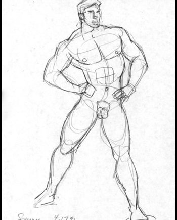 Proud Standing Figure, Legs Wide