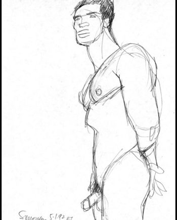 Standing Nude, Hands Behind Back