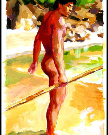 Marcus Nude with Pole