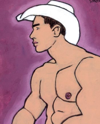 Cowboy with White Hat
