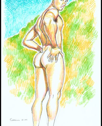 Nude Sunbather at Diamond Head