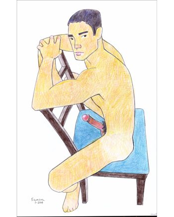 Male Nude on Chair