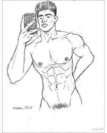 Brandon Taking a Selfie