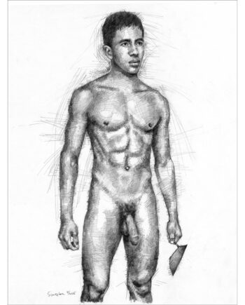 Naked Gardener (Print)