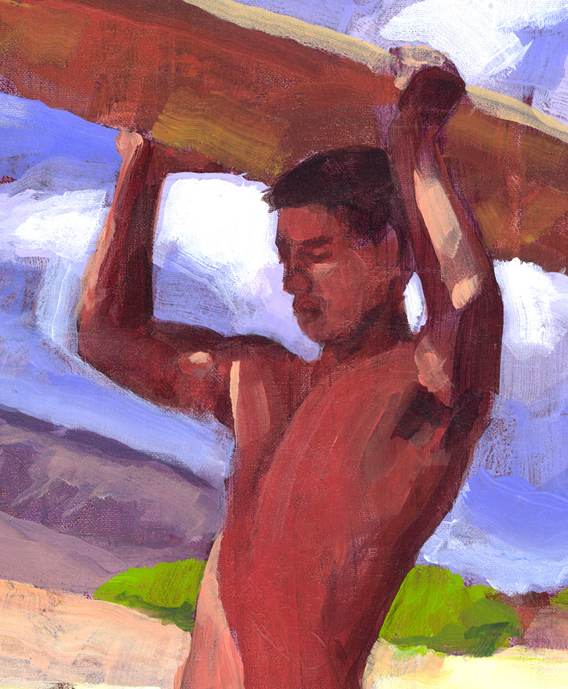 Nude Surfing with Kaimana