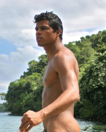 Nude Paddler at Costa Verde