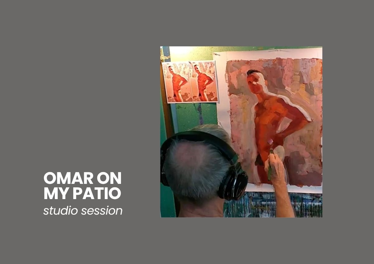 PAINTING "OMAR ON MY PATIO"