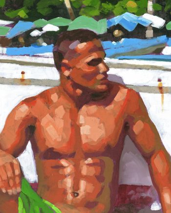 On a Dominican Beach (Print)