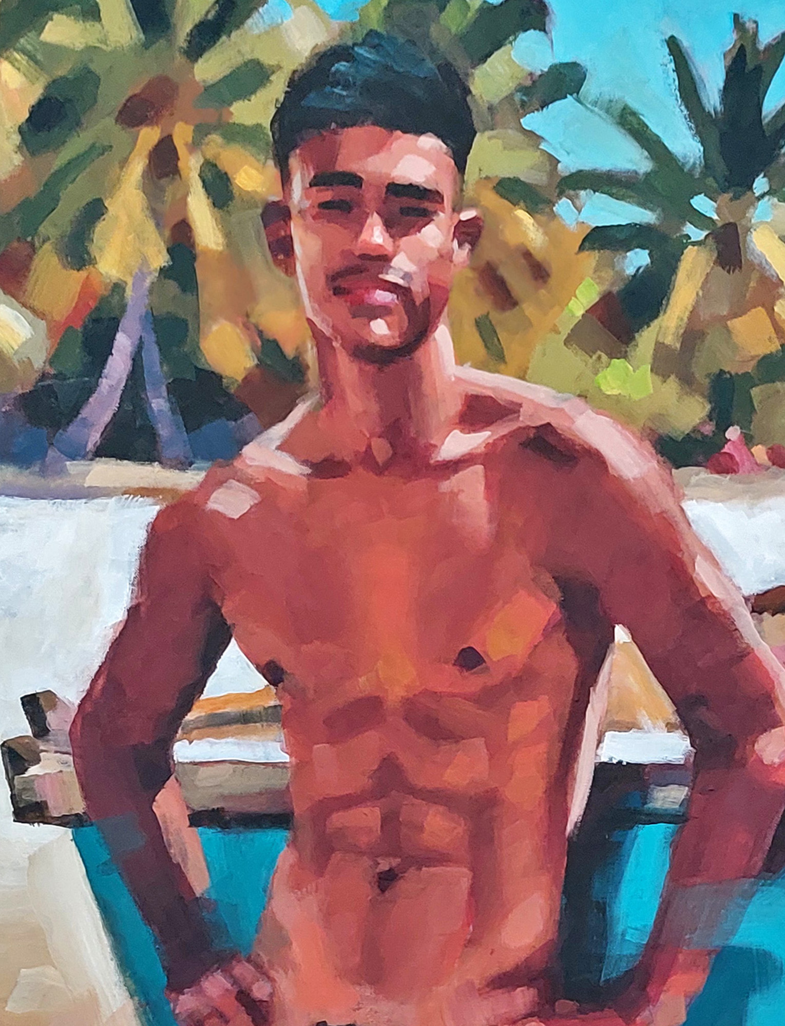 Nude Mexican with Boat