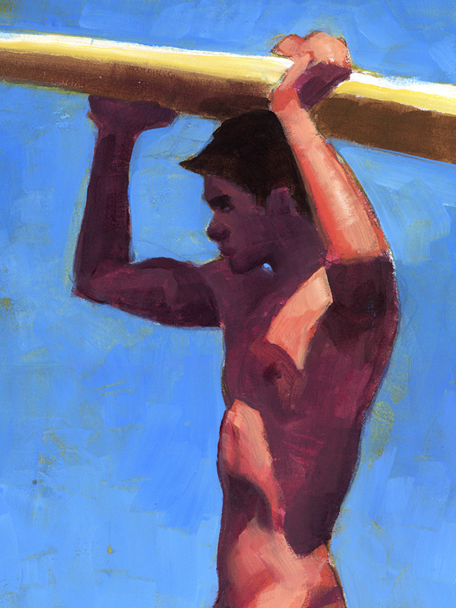Kaimana with Surfboard