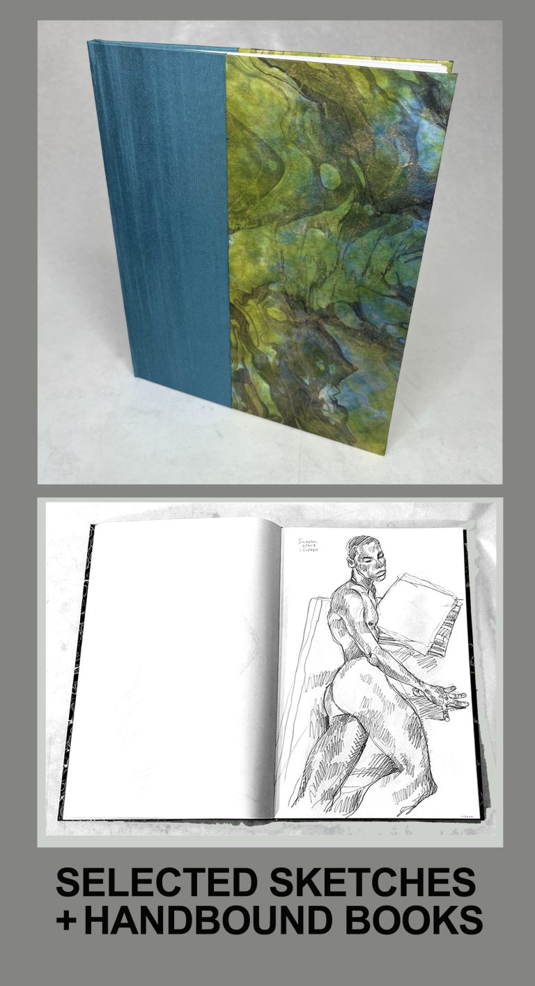 Selected Sketches and Handbound Books